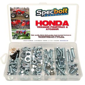 Brand 120pc Bolt Kit for Maintenance & Restoration. Fits: Honda TRX250R ATC250R