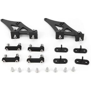 KIMISS Spoiler Mounting Brackets, 5" Universal Car CNC Aluminum Alloy Rear Wing Trunk Racing Tail Spoiler Legs Mount Brackets
