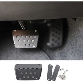 Hoolcar Anti-slip Gas Pedal Extender Covers Adjustable Foot Rest Accelerator Pads for 2007-2020 Jeep Wrangler JK JKU JL JLU JT, 1PC