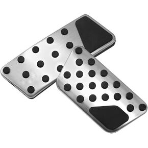 Non-Slip Foot Pedal Cover, Gas Accelerator Pad Replacement for Jeep Wrangler JK JKU 2008-2017 Gas and Brake Foot Pedal