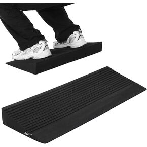 Squat Wedge Block Slant Board for Squats, 25.4 x 9.3 x 2.6 Inch Deadlift Platform Squat Stand Heel Wedge for Squats Exercise Equipment for Weightlifting Stretching Training Fitness Exercise in Kuwait