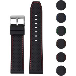 Quick Release Rubber Band With Buckle For Tag Heuer Watches, Replacement Rubber Watch Band Straps For Tag Heuer Watches - Multiple Colors