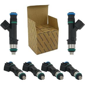 Fuel Injectors Compatible with Dodge Grand Caravan Chrysler Town&Country 3.3L 3.8L 2008-2010 Jeep Wrangler 2007-2010 VW Routan 2009-2010 Replaces 0280158119 04861667AA FJ1029 (6 pcs)