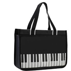 Music Tote Bag Handbag,piano bag,Nylon Cloth Waterproof Women's Shopping Bag,Travel bag with high note zipper,