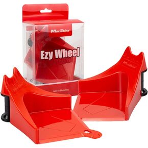 Maxshine 2pcs Ezy Wheel Pressure Washer, Car Wash Detailing Tool Car Wash Inserts Preventing Any Unnecessary Friction, Red