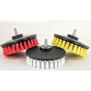 3pc Carpet Mat 5" Round Brush w/Power Drill Attachment Car Care & Detailing Tool