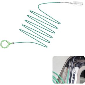 1 PC Car Drain Hole Unblocker, 9.8Ft Flexible Door Sunroof Fuel Tank Cover Drain Hole Pipe Brush, Special Cleaning Tool for Leak Plugging, Universal for Car Refrigerator Dredging (Green)