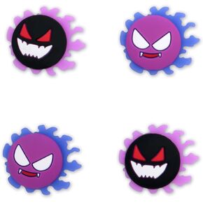NANANINO Cute Silicone Halloween Joycon Thumb Grip Caps, Joystick Cover Compatible with Switch/OLED/Switch Lite,4PCS - Night Ghost