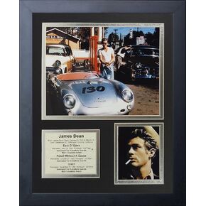Legends Never Die James Dean Porsche Framed Photo Collage, 11 by 14-Inch