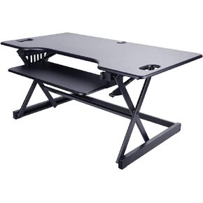 Lorell 82013 Desk Riser Adjustable 45 lb Cap 46-Inch x24-Inch x20-Inch Black