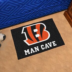 FANMATS 14285 Cincinnati Bengals Man Cave Starter Mat Accent Rug - 19in. x 30in. | Sports Fan Home Decor Rug and Tailgating Mat in Saudi Arabia