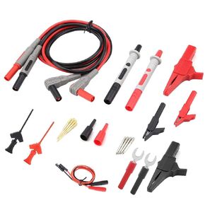 Electronic Test Leads Kit P1300D Digital Multimeter with Crocodile Clips Replaceable Test Leads Probe Tips Set
