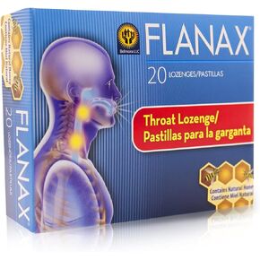 Flanax Cough Relief Throat Lozenges 20 ea (Pack of 3)