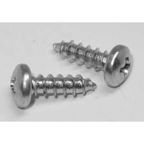 #10 x 5/8" inch Zinc Pan Head Phillips Sheet Metal Wood Screws (100 Pack) PHSMS by Fasteners DP