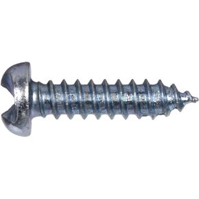 Hillman 1563 12 x 1-1/2 in. One Way Pan/Oval Type 'A' Sheet Metal Screw - Zinc 15-Pack