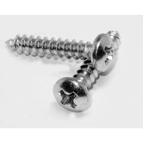 #6 x 3/4" inch Zinc Pan Head Phillips Sheet Metal Wood Screws (100 Pack) PHSMS, by Fasteners DP