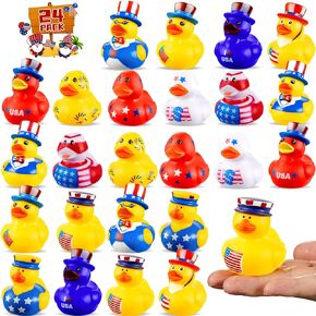 SCIONE 20pcs Halloween Rubber Ducks with Bag and Stickers,2 Inch Assorted Rubber Ducks in Bulk,Halloween Ducks for Trick or Treat Supplies Goodie Bag Fillers,Halloween Party Favors Bath Toys for Kids