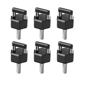 Silver Billet Aluminum Hard Top Quick Removal Fastener Thumb Screw, Integrated D Ring, Compatible with Jeep Wrangler JK 2007-2018, JL 2018-2022 & Gladiator JT 6PCS