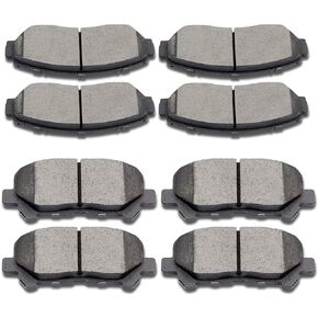 8pcs Ceramic Brake Pads Compatible with 2011,2012,2013,2014,2015,2016,2017 Honda Odyssey