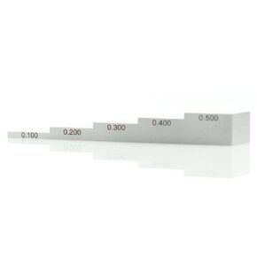 YUSHI Test Calibration Block 5 Step 0.100'' 0.200'' 0.300'' 0.400'' 0.500'' 304 Stainless Steel for Thickness and Linearity Calibration in UT