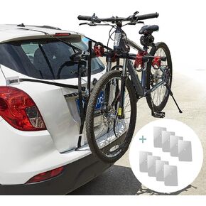 Blueshyhall Bicycle Car Rack for SUV Trunk Mount 2-Bike Stand Storage Carrier, wtih 8 Psc Car Scratch Protector Pads in Kuwait