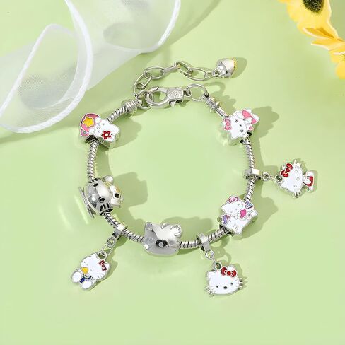 UOU Only Beth Cute Cuff Bangle Bracelets for Women Girls,Cartoon Adjustable Zinc Alloy Bangle for Wife Girlfriend Jewelry Gifts Gift Wrap(Red) in Saudi Arabia