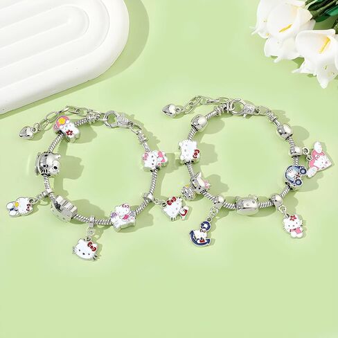 UOU Only Beth Cute Cuff Bangle Bracelets for Women Girls,Cartoon Adjustable Zinc Alloy Bangle for Wife Girlfriend Jewelry Gifts Gift Wrap(Red) in Saudi Arabia