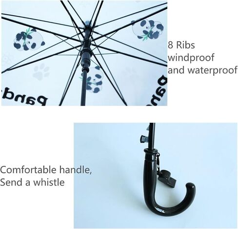 2 PCS Kids Clear Bubble Umbrella with J Hook Handle Safety Transparent Dome Bubble Umbrella for Toddler Boys Girls, Christmas, Halloween, Birthday Gift in Saudi Arabia