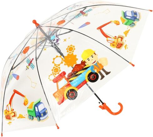 2 PCS Kids Clear Bubble Umbrella with J Hook Handle Safety Transparent Dome Bubble Umbrella for Toddler Boys Girls, Christmas, Halloween, Birthday Gift in Saudi Arabia