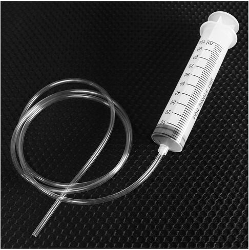 100ml Syringe with 2PCS 51.18" Plastic Tube For Measuring Nutrient Feeding Ink Pumping Oil Feeding Enema Glue Filling in Saudi Arabia