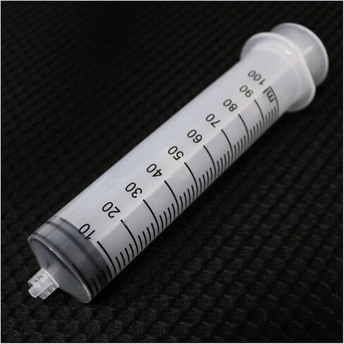 100ml Syringe with 2PCS 51.18" Plastic Tube For Measuring Nutrient Feeding Ink Pumping Oil Feeding Enema Glue Filling in Saudi Arabia