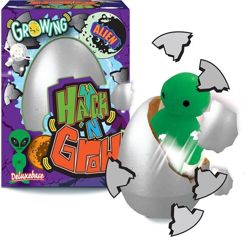 Mini Alien from Deluxebase. Small 2.5" Hatching Egg with Growing Space Toy. Water Activated Surprise Egg Transforming Toy for Kids. Great Small Space Toys for Party Favors. in Saudi Arabia
