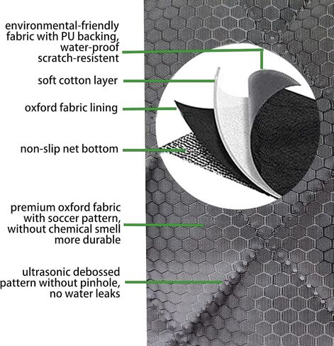 Dog Car Seat Cover, Backseat Car Cover for Dogs Kids Pets, Waterproof Rear Seat Protector, Universal Fit Middle Armrest Car Bench Seat Covers for Auto Van SUV (Black) in Saudi Arabia