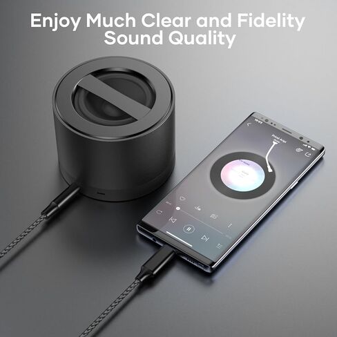 USB C to 3.5mm Jack Cable 1.2m, Aux Cable Type C 3.5mm Stereo Car Audio Adapter for Samsung Galaxy S22/S21/S20+/Note 20/10, Huawei P40/P30 Pro, Xiaomi 10 Pro/9/8 in Saudi Arabia