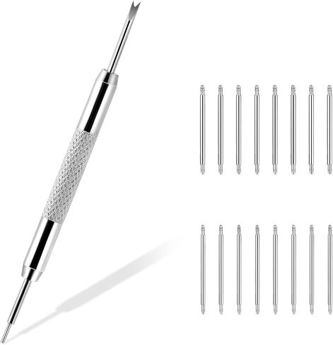Watch Band Pins Replacement Kit with 16 pcs 20mm Heavy Duty Stainless Steel Watch Pins in Saudi Arabia
