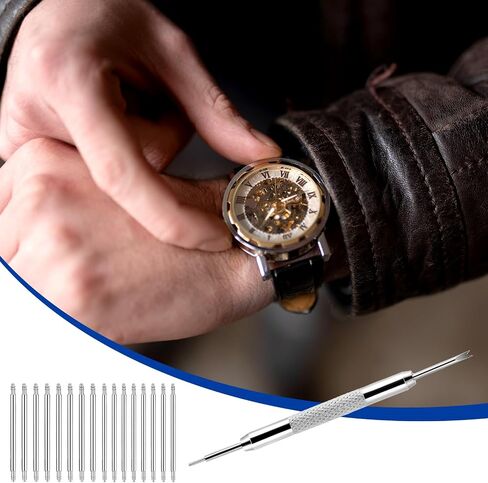 Watch Band Pins Replacement Kit with 16 pcs 20mm Heavy Duty Stainless Steel Watch Pins in Saudi Arabia