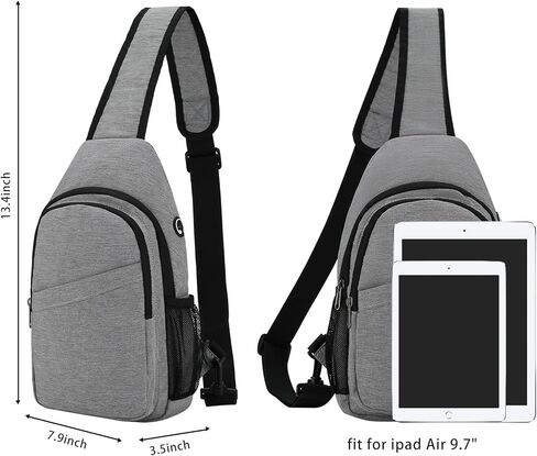 حقيبة ظهر صغيرة بحزام حول الجسم للسفر والمشي لمسافات طويلة وحقيبة كتف على الصدر in Kuwait