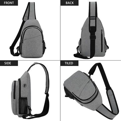 حقيبة ظهر صغيرة بحزام حول الجسم للسفر والمشي لمسافات طويلة وحقيبة كتف على الصدر in Kuwait