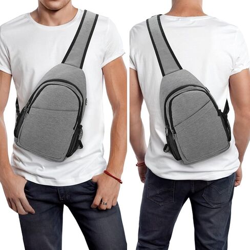 حقيبة ظهر صغيرة بحزام حول الجسم للسفر والمشي لمسافات طويلة وحقيبة كتف على الصدر in Kuwait