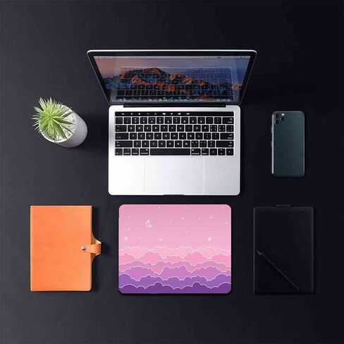 Japanese Mouse Pad, Oriental Floral Mouse Pad Heron, Premium-Textured & Waterproof Mouse Mat Design, Washable Lycra Cloth Mousepad, Non-Slip Rubber Base Computer Mouse Pads for Wireless Mouse in Saudi Arabia