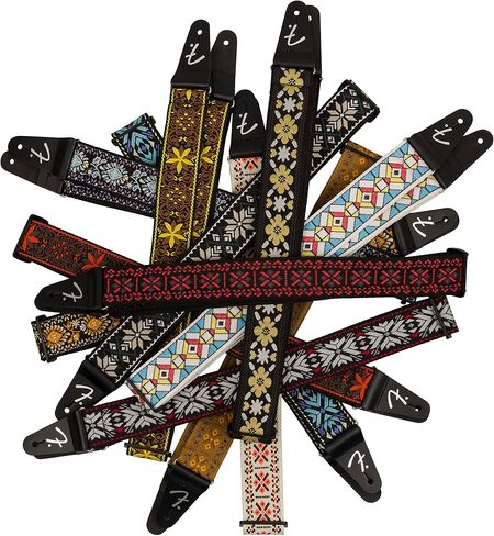 Fender® Right Height Rayon Nylon Strap 2 Inch with One-Hand Function 5 cm Wide Black in Saudi Arabia