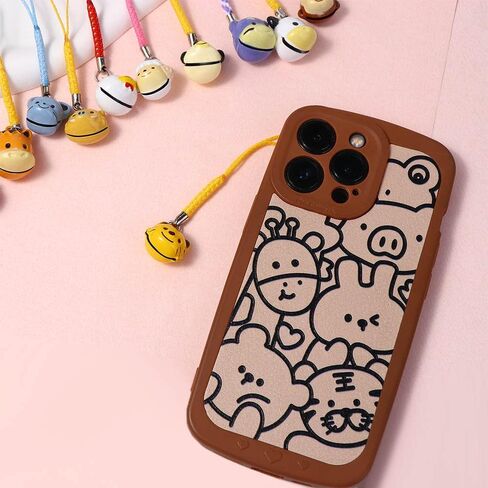 4Pcs Mobile Phone Straps Cartoon Phone Charm Animal Series Tigger Monkey DIY Keychain Phone Lanyard Cute Phone Accessories in Saudi Arabia