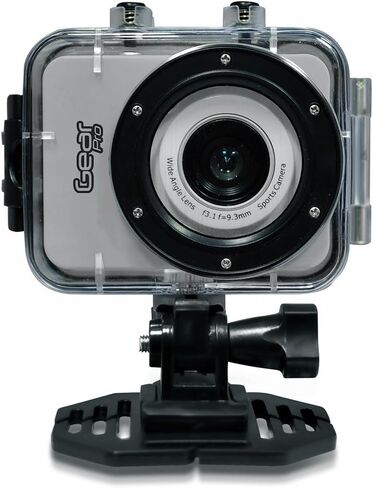 Sound Around Gear Pro Sports Action Camera - HD 1080P Mini Camcorder w/ 12 MP Cam, 2.4" Touch Screen USB SD Card HDMI, Battery - Waterproof Case, USB Cable, Wireless Remote Control, Mount - Pyle in Saudi Arabia