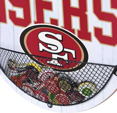 FOCO NFL للجنسين البالغين بشعار فريق الدوري الوطني لكرة القدم الأمريكية، لافتة جدارية بغطاء لالتقاط الزجاجات in Kuwait