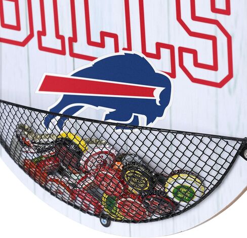 FOCO NFL unisex-adult NFL Team Logo Bottle Opener Cap Catcher Wall Sign in Saudi Arabia
