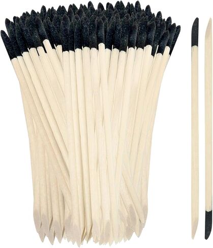 200 عبوة من أعواد الصنفرة، أعواد الثقاب، أغصان الصنفرة الدقيقة، 280 حبيبة لتفصيل أعواد الصنفرة للنماذج البلاستيكية وهواية الخشب (5.4 × 0.2 بوصة) in Kuwait