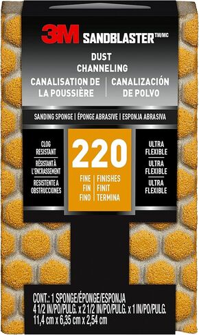SandBlaster 20907-220-UFS 3M Sanding Sponge, Gold in Saudi Arabia