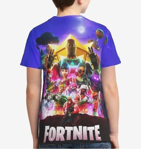 Boys/Girls Game Shirt 3D Printing Shirts Short Sleeve Kids Shirt Cartoon Cool T Shirt in Saudi Arabia