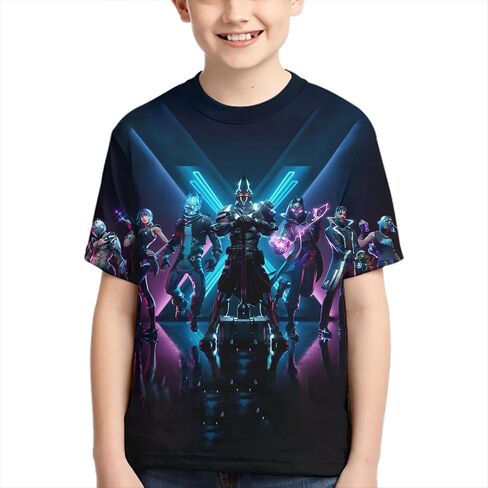 Boys/Girls Game Shirt 3D Printing Shirts Short Sleeve Kids Shirt Cartoon Cool T Shirt in Saudi Arabia