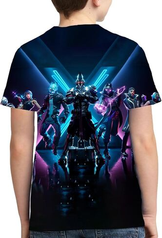 Boys/Girls Game Shirt 3D Printing Shirts Short Sleeve Kids Shirt Cartoon Cool T Shirt in Saudi Arabia